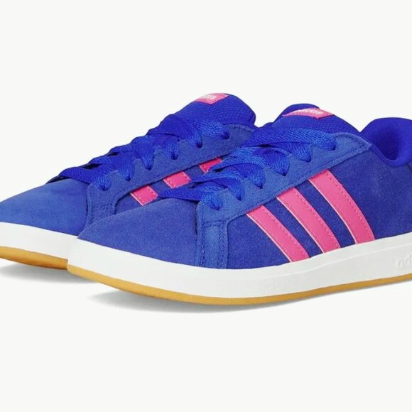 NWB- ADIDAS "Grand Court 00s" Shoes- Lucid Blue/Pulse Magenta- Big Kids- Size:6 - Picture 10 of 14